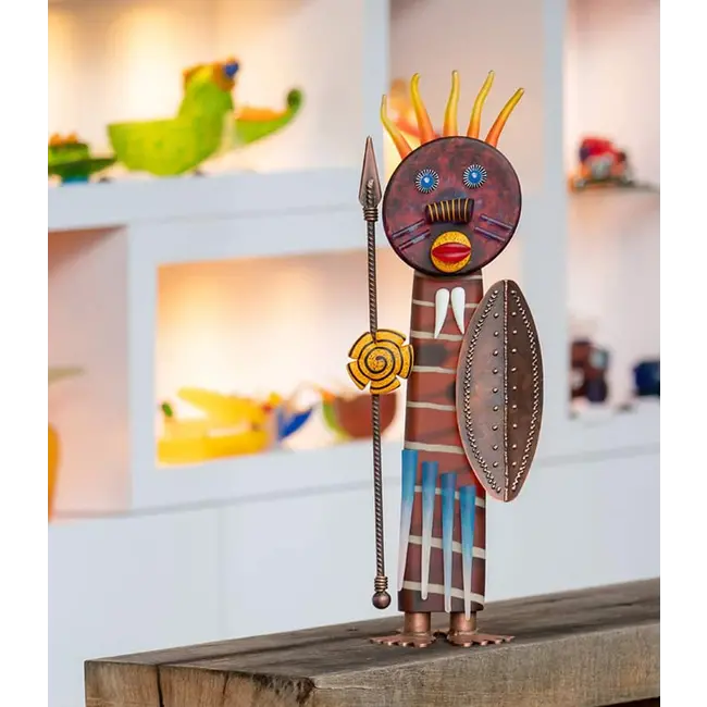 Borowski glaskunst skulptur Massai schwarz