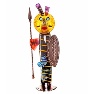 Glasstudio Borowski Borowski glaskunst beeld Massai zwart