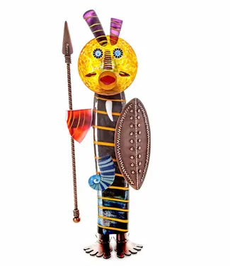 Borowski (Art Objects) Borowski glaskunst beeld Massai zwart