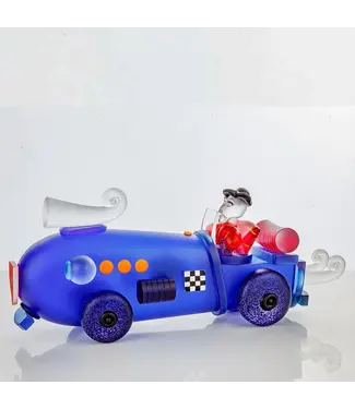 Glasstudio Borowski Borowski art object Retro Car blauw