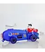 Glasstudio Borowski Borowski art object Retro Car blauw