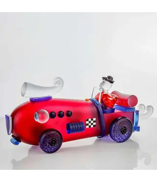 Borowski Art Objects Borowski glaskunst Retro Car, rood