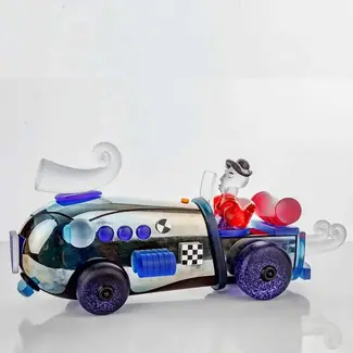 Glasstudio Borowski Borowski Kunstobjekt Retro-Auto Silber