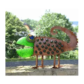 Glasstudio Borowski Borowski tuinsculptuur Chameleon