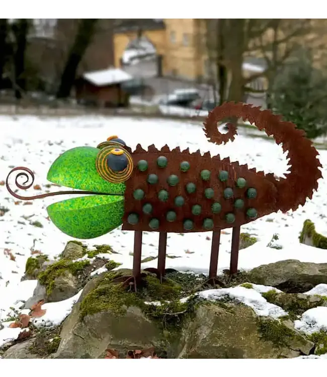 Borowski Glas buitensculptuur Chameleon