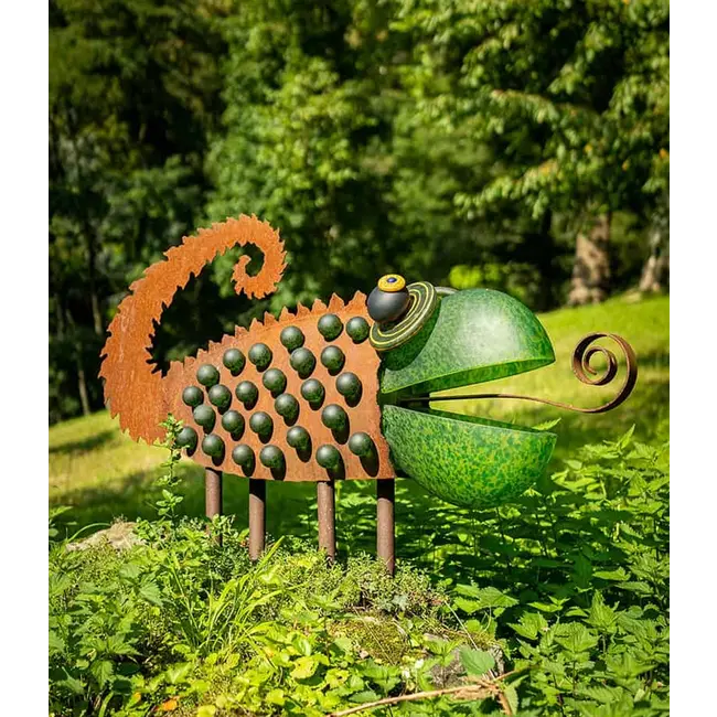 Borowski Glas buitensculptuur Chameleon