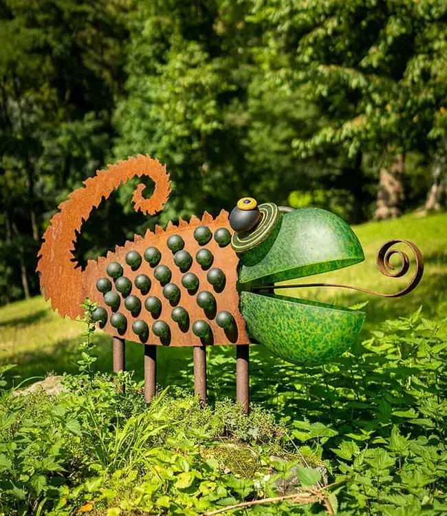 Borowski Glas buitensculptuur Chameleon