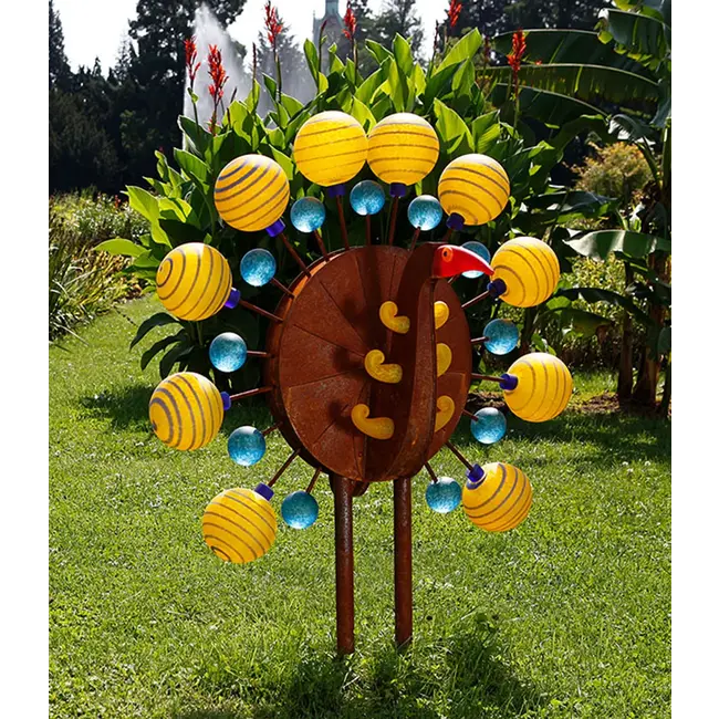 Borowski Gartenskulptur Pavo Gelb