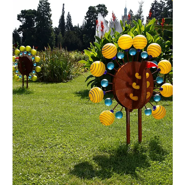 Borowski Gartenskulptur Pavo Gelb