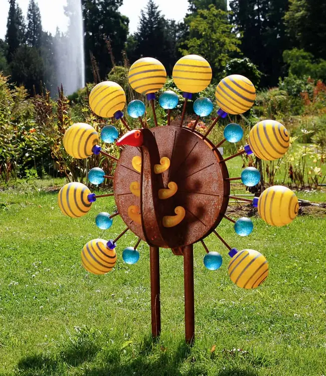 Borowski Gartenskulptur Pavo Gelb