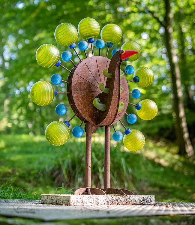 Borowski tuinkunst Pavo | glas & cortenstaal