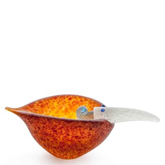 Glasstudio Borowski Borowski schaal Tweedy amber
