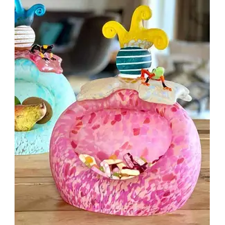 Glasstudio Borowski Borowski schaal Tutti Frutti roze