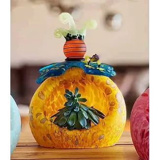 Glasstudio Borowski Borowski schaal Tutti Frutti geel