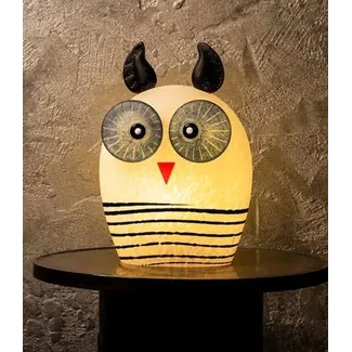 Glasstudio Borowski Borowski Tischleuchte Tawny Weiß