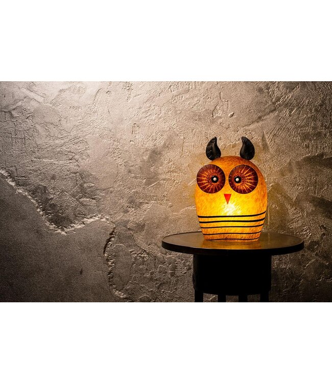 Borowski glazen tafellamp Tawny