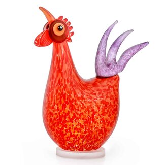 Glasstudio Borowski Borowski glaskunst Rufus Rot/Orange