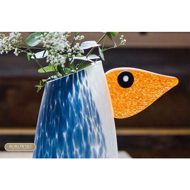 Borowski glaskunstvase Pingu groß