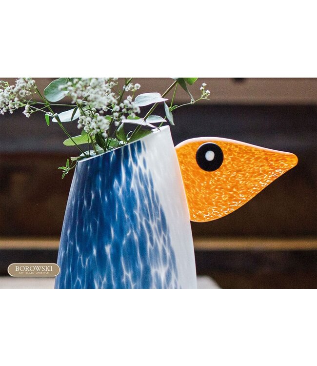 Borowski glaskunstvase Pingu groß