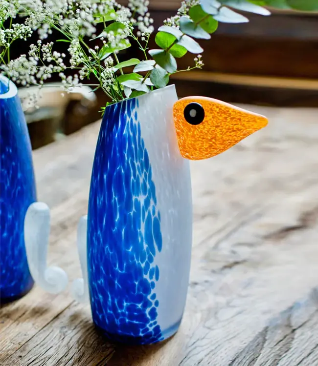 Borowski glaskunstvase Pingu klein