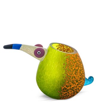 Glasstudio Borowski Borowski vaas Pico lime/oranje