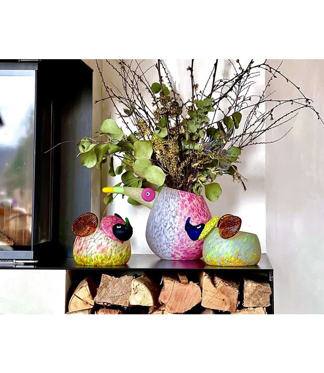 Borowski vase Pico weiß/rosa