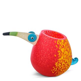 Glasstudio Borowski Borowski vaas Pico rood/geel