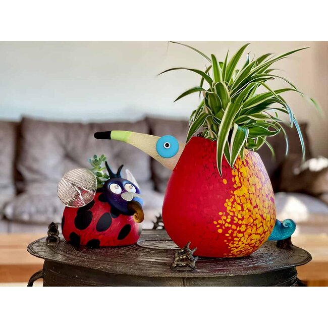 Borowski vase Pico rot/gelb