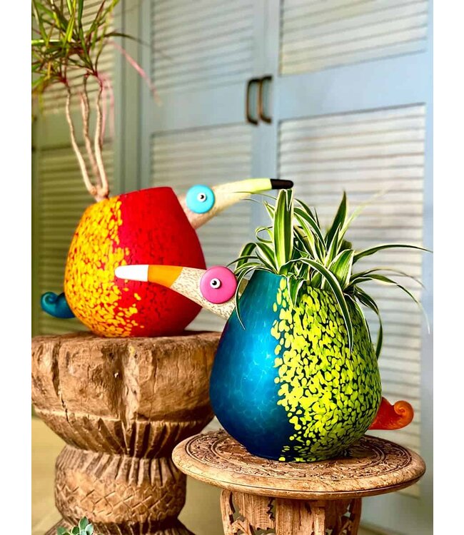 Borowski vase Pico blau/zitro