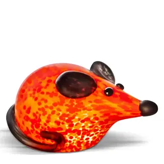 Glasstudio Borowski Borowski paperweight Mick rood-oranje