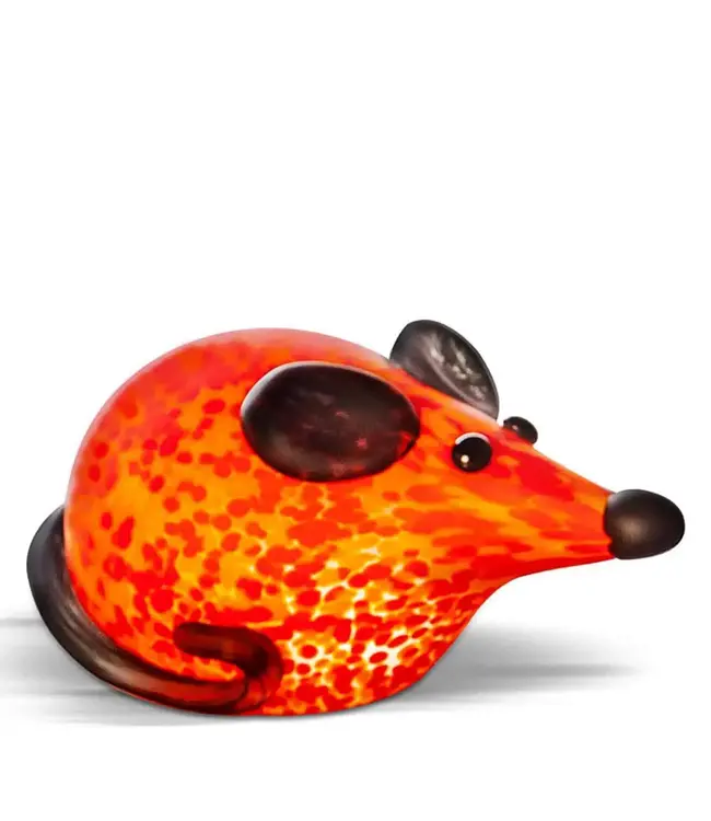 Borowski (Studio Line) Borowski paperweight Mick rood-oranje