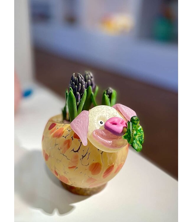 Borowski schale Lucky Pig Gelb