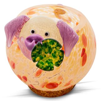 Glasstudio Borowski Borowski schaal Lucky Pig geel