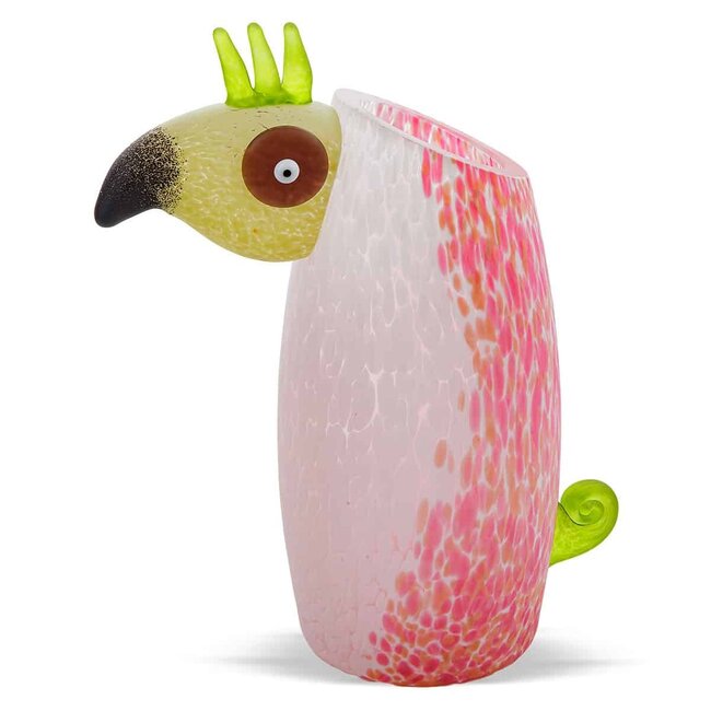 Borowski glaskunst vaas Loro