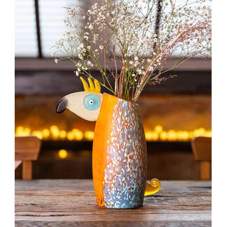 Glasstudio Borowski Borowski vaas Loro oranje