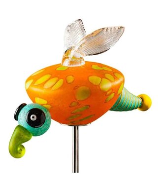 Glasstudio Borowski Borowski Gartenstecker Lucy orange