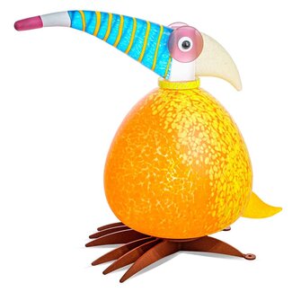 Glasstudio Borowski Borowksi tuinlamp Tukano oranje/lime