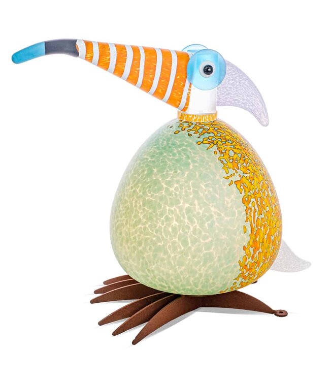 Glasstudio Borowski Borowksi Gartenlampe Tukano Mint/Orange