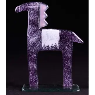 Glass Studio Habrat Habrat - Glaspferd, violett