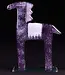 Glass Studio Habrat Habrat - Glaspferd, violett