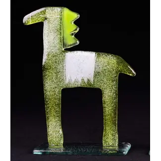 Glass Studio Habrat Habrat - Glazen paard, lime