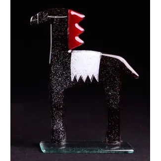 Glass Studio Habrat Habrat - Glaspferd, schwarz