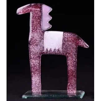 Glass Studio Habrat Habrat - Glazen paard, roze