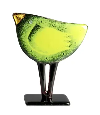 Glass Studio Habrat Habrat - Goldener Vogel, Zitrone