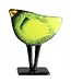 Glass Studio Habrat Habrat - Golden Bird, Lime