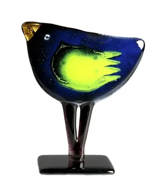 Glass Studio Habrat Habrat - Goldener Vogel, blau/zitro Glass Studio Habrat Habrat - Goldener Vogel, blau/zitro