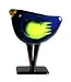 Glass Studio Habrat Habrat - Goldener Vogel, blau/zitro