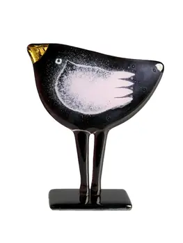 Habrat Glass - Maciej Habrat Habrat - Golden Bird, Violet