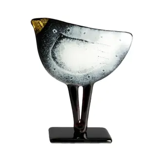 Habrat Glass - Maciej Habrat Habrat - Golden Bird, zwart/wit