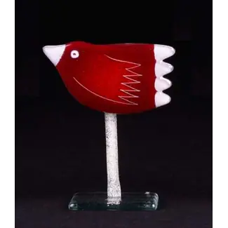 Glass Studio Habrat Habrat - Gläserner Vogel H14cm